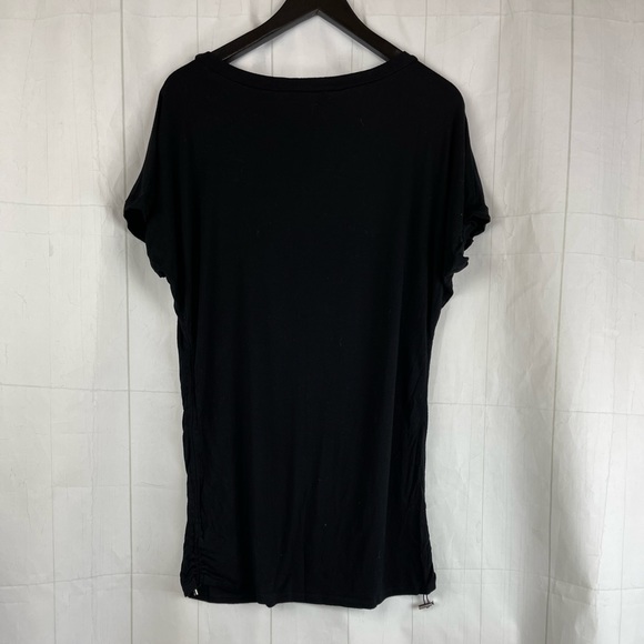MICHAEL Michael Kors Black Short Sleeve Crew Neck Top Size XL - Picture 2 of 4